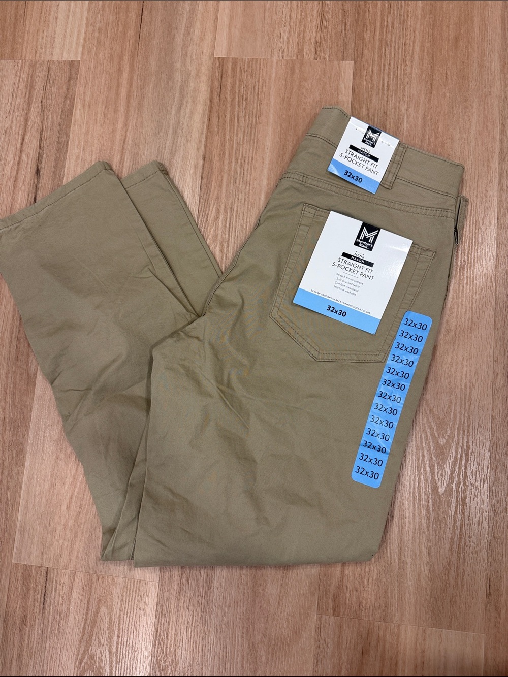 Straight Fit Men's Pants in Khaki members mark 32x30